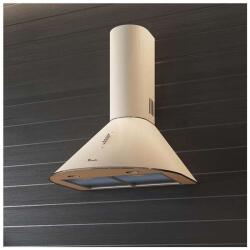 Tornado Hota tip Cupola Tornado Violla 750 (60) LED, 1 motor Turbo, latime 60 cm, 3 viteze, absorbtie 750 m3/ora, filtru anti-grasimi aluminiu 5 straturi, Bej (30396) - imperios Hota