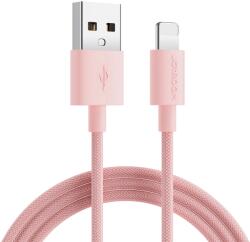 JOYROOM Cablu pentru incarcare si transfer de date Joyroom S-2030M13, USB/Lightning, 2.4A, 2m, Roz (6941237170415)