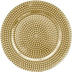 Horecano HORECANO-Подложна чиния релефна ф33cm ЗЛАТНА (HC-93940) 194600-1 (0193940)