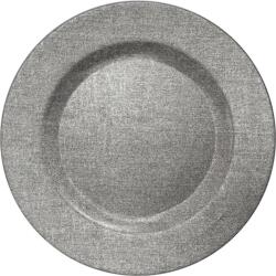 FUZHOU FUZHOU-Подложна чиния 33cm с релеф цвят СРЕБРО (JQY17-7023A) (015204)