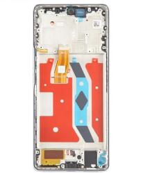 Huawei Honor Magic5 Lite 5G (2023) RMO-NX1, RMO-NX3 előlap keret, lcd kijelző és érintőpanel, ezüst (Same size OLED)