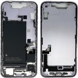 Apple iPhone 14 középső keret akkumulátorral, lila, Gyári, Grade A