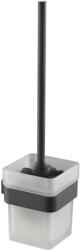 AREZZO design MONO WC kefe tartó wc kefével, matt fekete (AR-120061B)