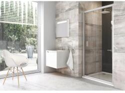 RAVAK Zuhanyajtó BLDP2-120 szatén + Transparent (0PVG0U00Z1)