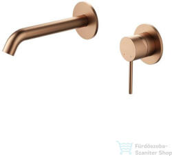 AREZZO design NOVA fali mosdó csaptelep, szálcsiszolt rozé arany AR-2103BR (AR-2103BR)