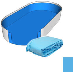  Medence belső fólia, Ibiza, kék, 3, 20 x 6, 00 x 1, 20 m, UV álló, 0, 80 mm, ovális medencéhez (AS-185307)