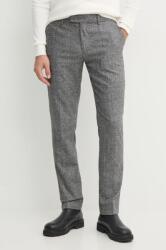 Tommy Hilfiger nadrág gyapjú keverékből szürke, egyenes, MW0MW36699 - szürke 33/34