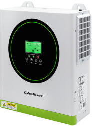 Qoltec 1, 5 kW Off grid hybrid szolár inverter. MPPT, 12 V. 100 A, Tiszta szinusz. 53863 (53863)