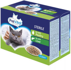 PreVital steril box macskáknak baromfi&máj 12x100g