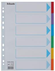 Esselte Separatoare Esselte carton reciclat si reciclabil A4 6 taste multicolor (ESS100192)