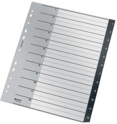 Leitz Index Leitz Recycle PP reciclat A4 1-12 negru (ESS12090000)