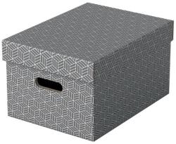 Esselte Set 3 buc Cutii arhivare carton 360 x 260 x 200 mm gri Esselte Home Recycled (ESS628283)