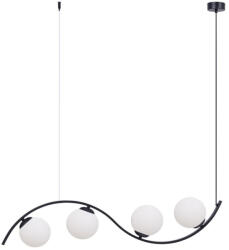 Zuma Line Wave 4xE14 fekete/fehér függeszték Zuma Line (ELM 002177 026888)