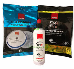 RUPES Kit de Lustruire Într-un Singur Pas - 250ml - Conține Ceară de Carnauba și Silicon Uscat (RUP-250mlszett)