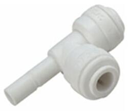Tömlős, „T elosztó bekötő-idom 1/4″x1/4″x1/4″, Quick, aszimmetrikus (SRT0404)