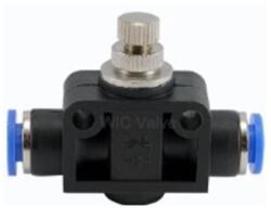  Áramlásszabályzó tűszelep 1/4″x1/4″ Quick gyorscsatlakozóval (NV0404-1)