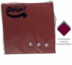 Ooops! Ooops! szalvéta 33X33cm, 2r. , 1/4 hajtás, BORDÓ, 100 lap/csg, 20csg/karton, 42karton/raklap (KSC21002086)