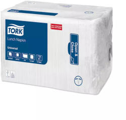 Tork szalvéta Lunch Universal FEHÉR 1r. , 1/4 hajtás, 33X32cm, 500db/csg, 8csg/karton (509300)