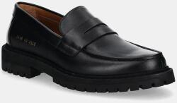 Common Projects bőr mokaszin Loafer with Tread Sole fekete, férfi, 2449 - fekete Férfi 44