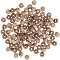 DP Craft Fűzőgyöngy Fa 1 cm Kerek 100 darab/csomag (GRKO129)