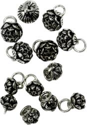  Charm Bijuterii Argint 925 Floare de Lotus - 13-15 x 8-10 mm