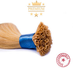 HairExtensionShop Prémium U-TIP Póthaj Világosszőke Hőillesztéses Hajhosszabbításhoz 60cm (Szín #24) (VUT6024)