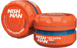 Nish Man 02 Sport Melon vízbázisú hajwax - erős tartás, magas fény, dinnye illat 150 ml (nish-02-melon)