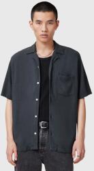 AllSaints lenvászon ing CUDI férfi, sötétkék, regular, M052SC - kék XL