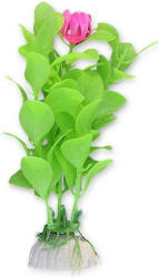Happet Planta Artificiala Pentru Acvariu, 10cm, Verde Cu Roz