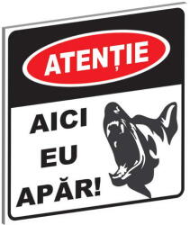 Exotic-K Pliant Pvc "Aici Eu Apar" 15 x 15 cm (Tip 2)