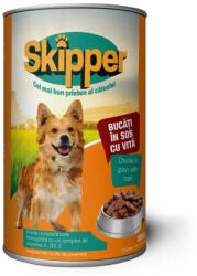 Skipper Hrana umeda pentru caini adulti Skipper cu vita 415g