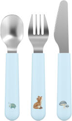 Little Dutch Set de tacamuri pentru copii - 3 piese - Forest Friends - Little Dutch Set pentru masa bebelusi