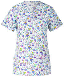 B-well Bluza medicala alba cu bufnite