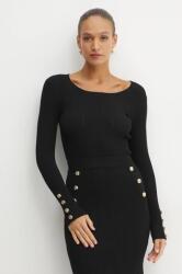 GUESS pulóver GRACE könnyű, női, fekete, 5RGR26 5810Z - fekete M