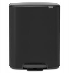 Brabantia Bo Pedal Bin pedálos hulladékgyűjtő 2x30L, acél, matt fekete (211508)