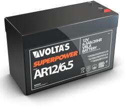 Volta's 12V 6, 5Ah zárt savas ólom akku 150*52*93 F2 csatlakozóval