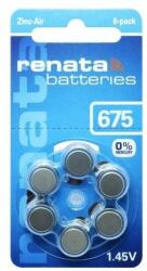 Renata ZA675 / PR44 Renata Cink-levegő hallókészülék elem 620mAh 11, 6*5, 4mm