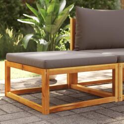 vidaXL Tömör akácfa kerti lábzsámoly párnával 65 x 65 x 29 cm (3278940)