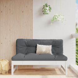 vidaXL Fehér tömör fenyőfa középső kanapé 120 x 80 cm (825731)