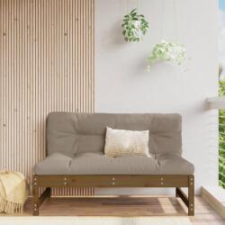 vidaXL Mézbarna tömör fenyőfa középső kanapé 120 x 80 cm (825733)