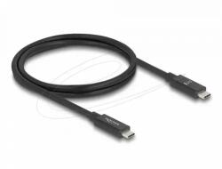 Delock Кабел E-Marker USB-C, 80 Gbps, 16K 60 Hz, PD 3.1 240 W, 1 m, черен (DELOCK-81211) - xtreme