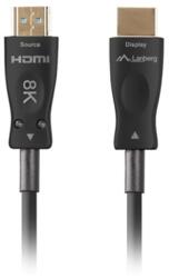Lanberg CA-HDMI-30FB-0100-BK 10m 8K 60Hz HDMI fekete kábel (CA-HDMI-30FB-0100-BK) - bestbyte