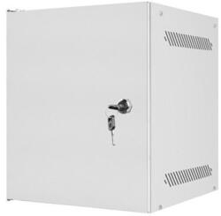 Lanberg WF10-2306-00S 10" 6U SZÉL: 280mm MÉLY: 310mm MAG: 336mm lapraszerelt fémajtós szürke fali rack szekrény (WF10-2306-00S)