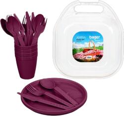  Joyful piknik szett 21db-os - Lila