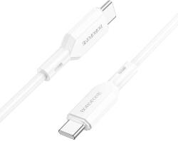 BOROFONE Cablu de Date Borofone BX70, USB Type-C la USB Type-C, 1m, 3A, 60W, Alb