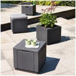 Keter Scaun de gradina CUBE GRAP Grafit/Gri Rece (mg213785)