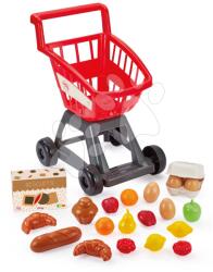 Écoiffier Cărucior de cumpărături cu alimente 100% Chef Écoiffier fructe legume și croissant 20 accesorii de la 18 luni (ECO1205)