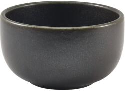 GenWare porcelán tál, Magasság: 75 mm, Ø: 124 mm, fekete