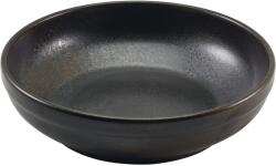 GenWare porcelán tál, magasság: 55 mm, átmérő: 200 mm, fekete