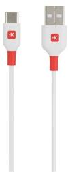 SKROSS Töltőkábel, USB-A/USB-C, 1, 2m, SKROSS, fehér (SKTK0002A) - iroda24